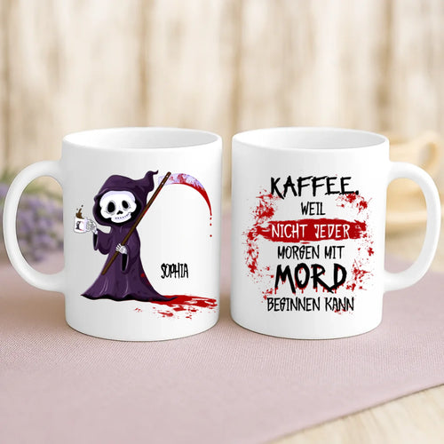 Personalisierte Tasse Erstmal Kaffee mit Foto für beste Freunde