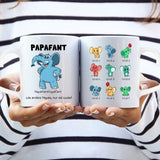 Personalisierte Tasse mit Druck für Papa – Papafant – Motiv 5