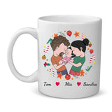 Personalisierte Tasse Unser erstes Weihnachten mit Druck für die Familie – Motiv 2