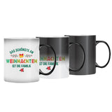 Personalisierte Tasse Unser erstes Weihnachten mit Druck für die Familie – Motiv 7