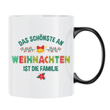 Personalisierte Tasse Unser erstes Weihnachten mit Druck für die Familie – Motiv 9