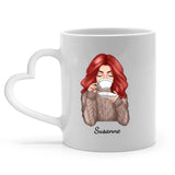 Personalisierte Tasse Kaffee mit Druck für beste Freunde – Motiv 5