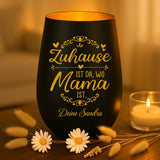 Personalisiertes Windlicht Bei Mama mit Gravur für Mama & Papa