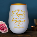 Personalisiertes Windlicht Bei Mama mit Gravur für Mama & Papa – Motiv 6