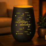 Personalisiertes Windlicht mit Gravur für Lieblingsmenschen – Lieblingsmenschen – Motiv 2
