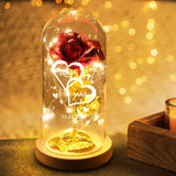 Personalisierte Goldene Rose Ich liebe dich für Paare – Motiv 3