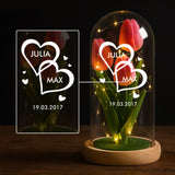 Personalisierte Goldene Rose Ich liebe dich für Paare – Motiv 5