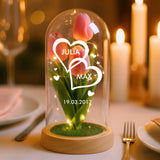 Personalisierte Goldene Rose Ich liebe dich für Paare – Motiv 7