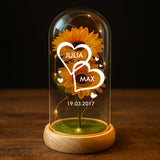 Personalisierte Goldene Rose Ich liebe dich für Paare – Motiv 9
