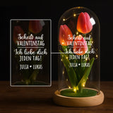 Personalisierte Goldene Rose mit Druck für Paare zum Valentinstag – Jeden Tag – Motiv 5