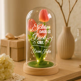 Personalisierte Goldene Rose mit Gravur Schön, dass es dich gibt für die Familie – Motiv 8