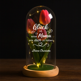 Personalisierte Goldene Rose mit Druck – Glück ist... für deine Liebsten – Motiv 4