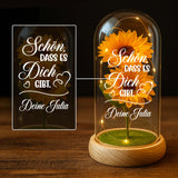 Personalisierte Goldene Rose mit Gravur Schön, dass es dich gibt für die Familie – Motiv 10