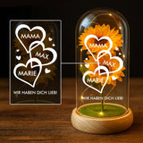 Personalisierte Goldene Rose mit Druck für Mama – Mamas Herzchen – Motiv 9