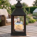 Personalisierte LED Laterne mit Foto als Andenken an Verstorbene – Schutzengel – Motiv 5