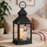 Personalisierte LED Laterne mit Foto als Andenken an Verstorbene – Schutzengel – Motiv 7