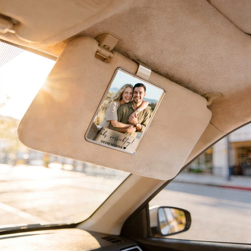 Personalisierter Acryl-Clip mit Foto für die Auto Sonnenblende – Foto – Motiv 2
