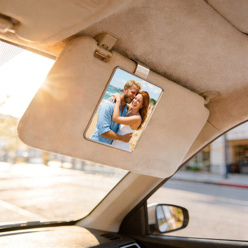 Personalisierter Acrylclip mit Foto für die Auto Sonnenblende – Foto – Motiv 2