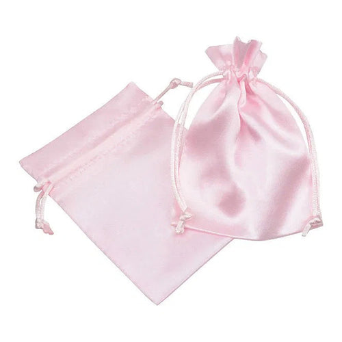 Kleiner Satinbeutel rosa
