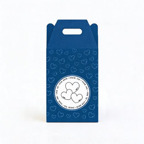 Geschenkbox Textilien - Groß - Blau