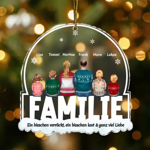Personalisierter Weihnachtsbaum Anhänger mit Bild und Namen
