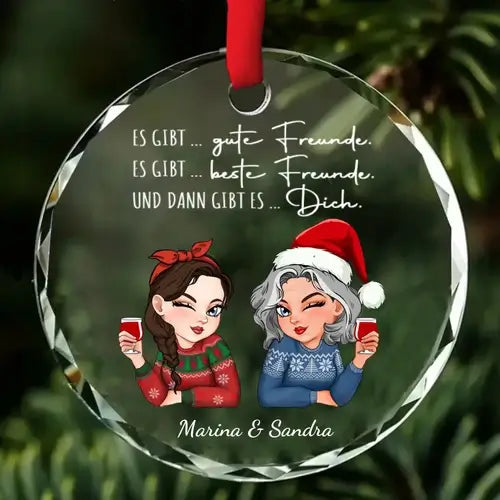 Personalisiertes Ornament Weihnachtsdeko für Freundin
