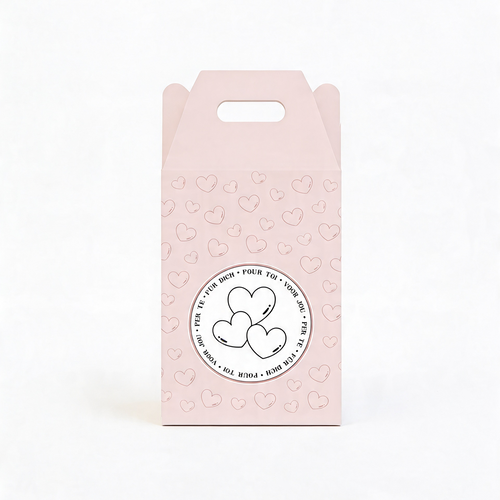 Geschenkbox Textilien - Groß - Rosa